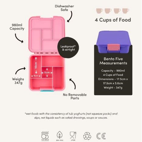 Little Lunch Box Co - Bento Five - Blueberry