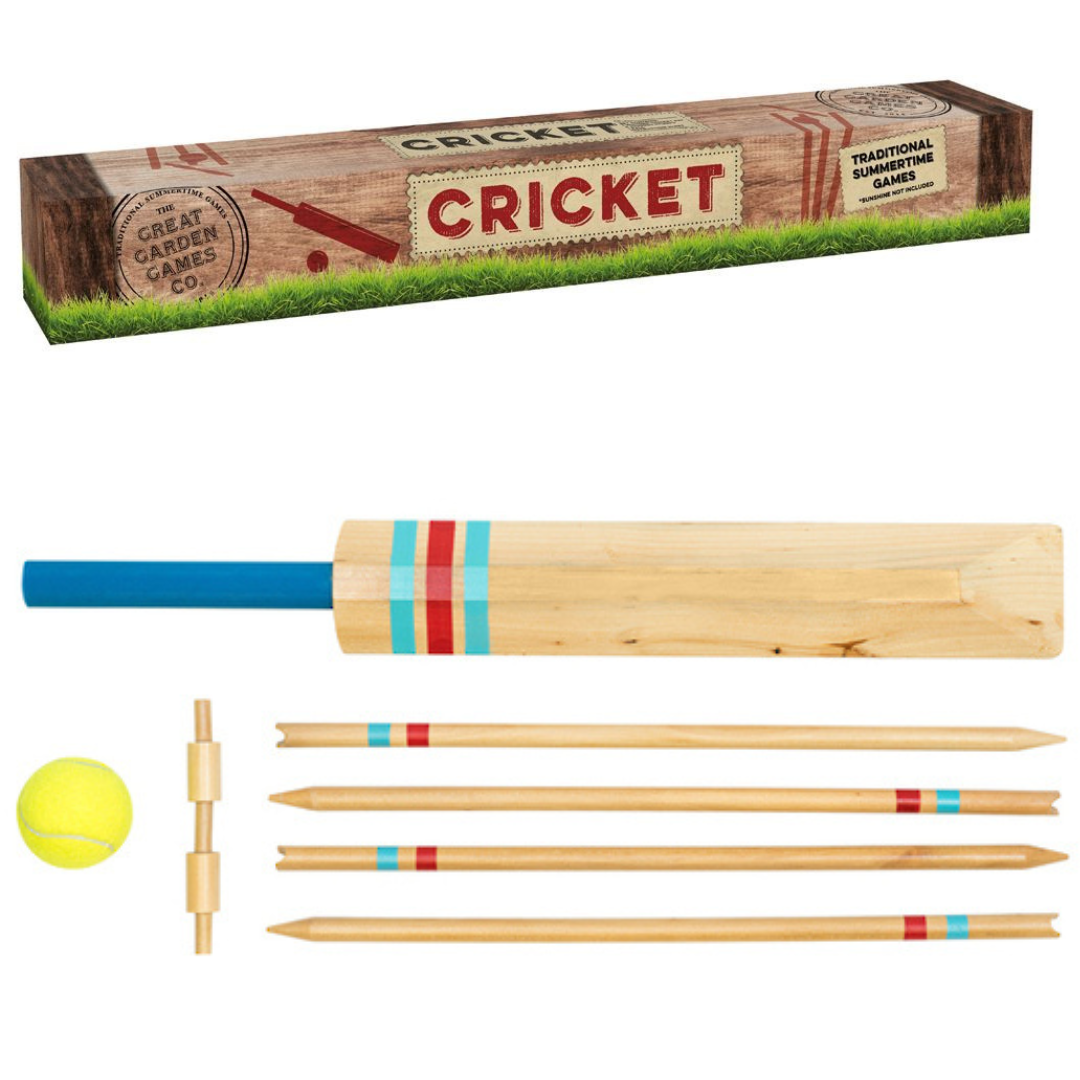 Kids wooden cricket set.