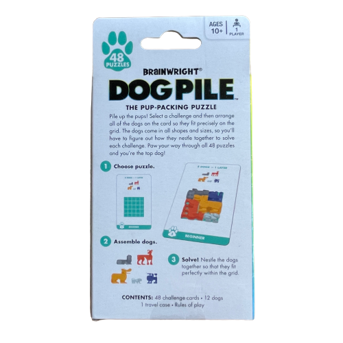 Dog Pile puzzle game.