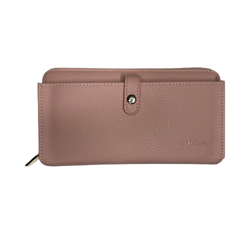 Pale pink wallet by Moana Road.