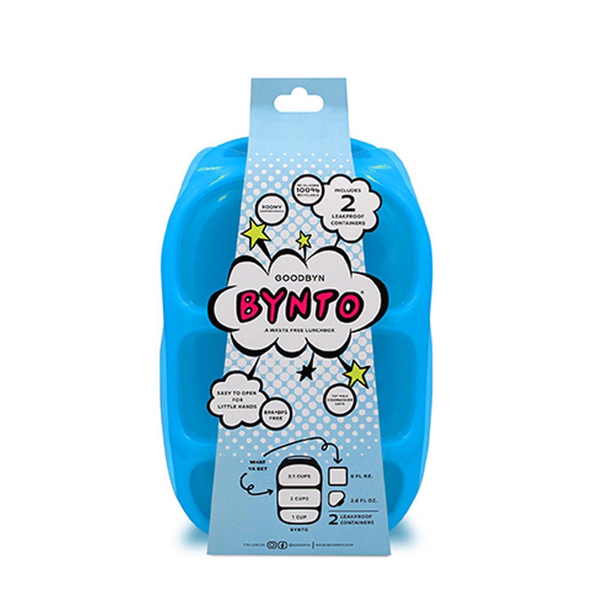 Goodbyn Bynto Lunchbox Dipper Set - Neon Blue