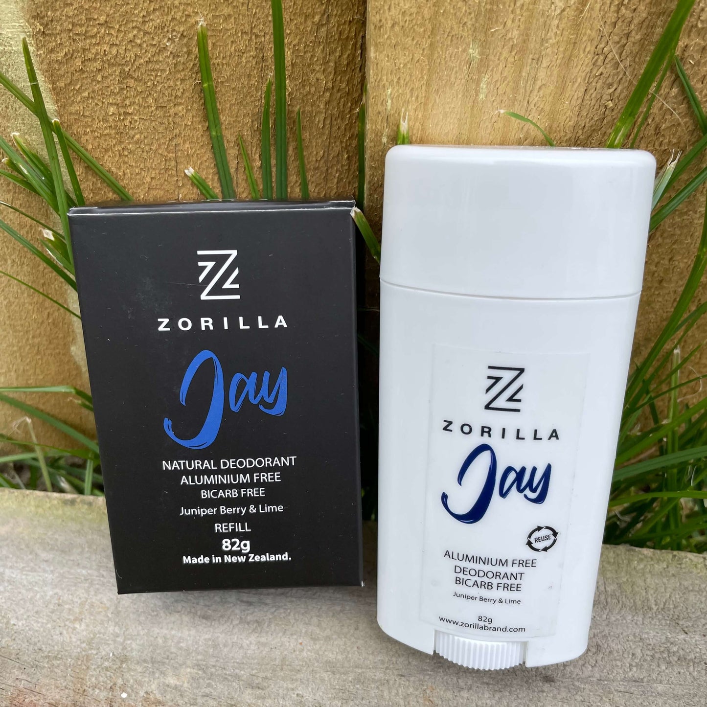 Mens deodorant tube & refil by Zorilla.