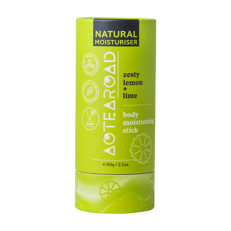 Aotearoad Natural Body Moisturiser Stick - Zesty Lemon & Lime
