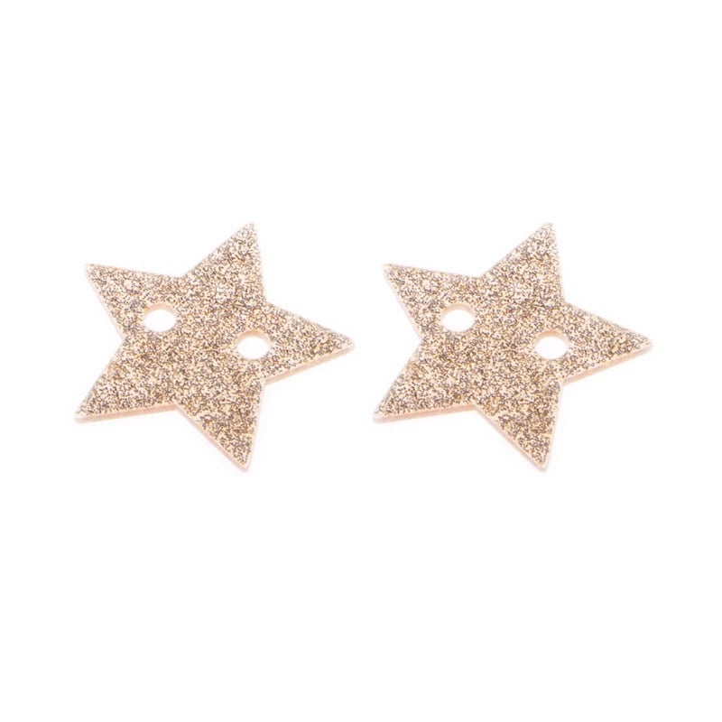 Super cute acrylic shoelace decorations from the school fundraising shop. These are stars