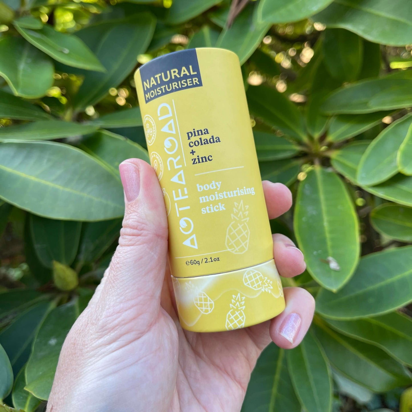 Aotearoad pina colada body moisturising stick.