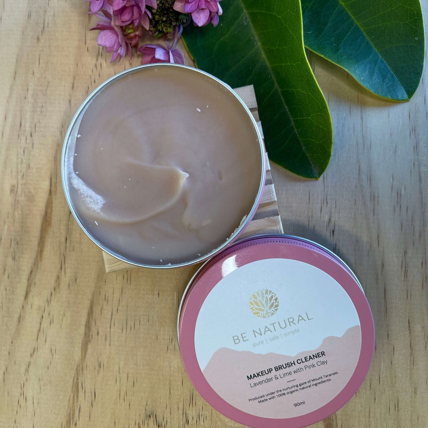 Make up brush cleaner in a tin.
