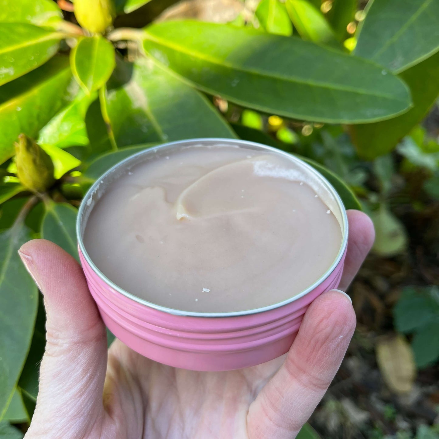 Make up brush cleaner in a tin.