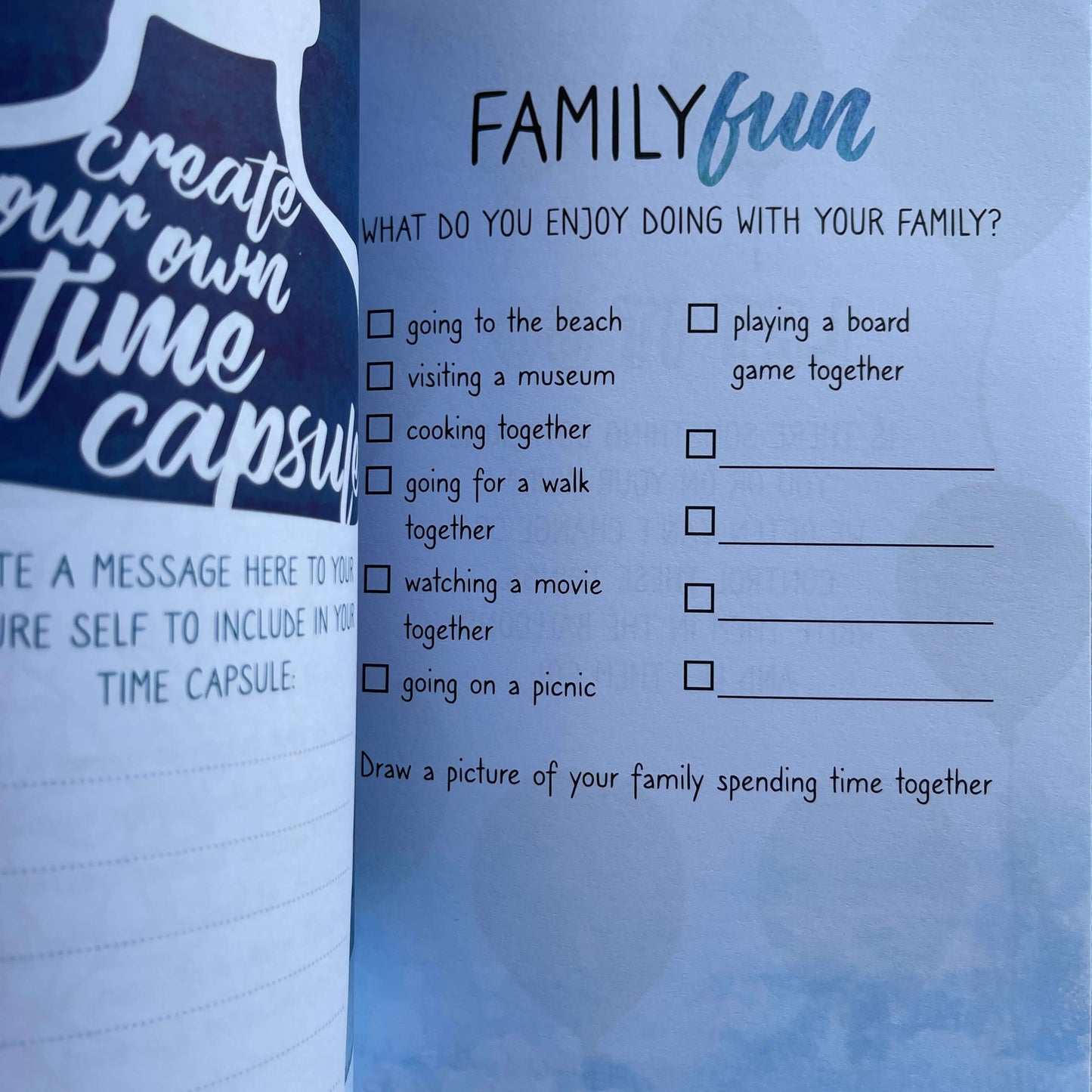 Pages from the Being Me Journal for Kids.