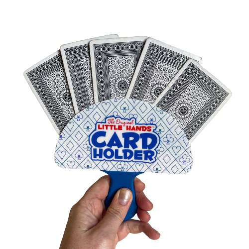 Playing card holder for children.