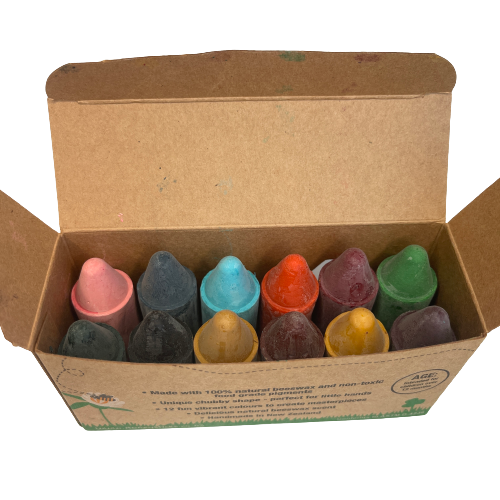 Beeswax crayons by Honey Sticks.
