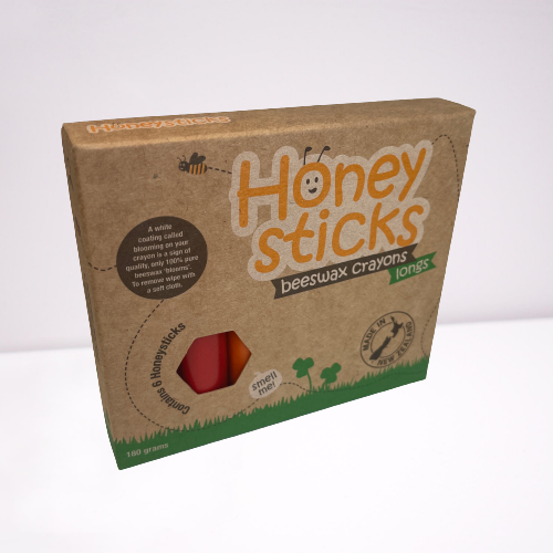 Beeswax crayons by Honey Sticks.