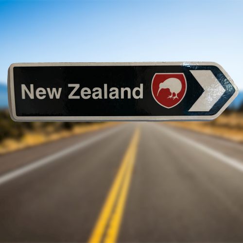New Zealand road sign magnet.