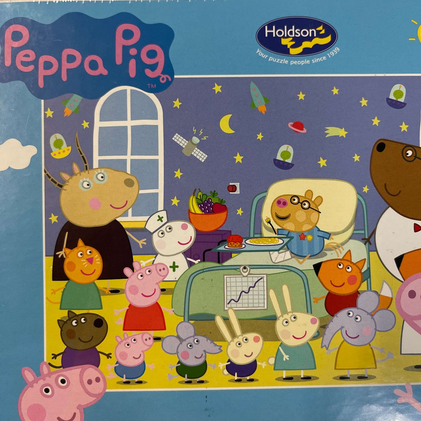 50 piece Peppa Pig jigsaw puzzle.