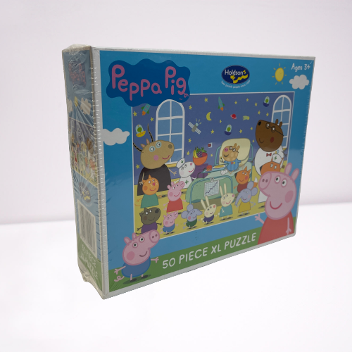 50 piece Peppa Pig jigsaw puzzle.