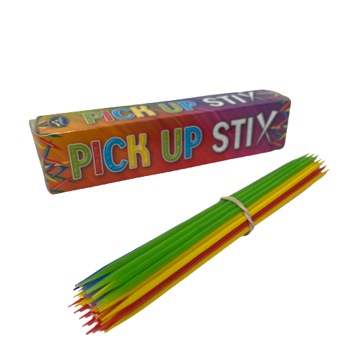 Pick up sticks game.