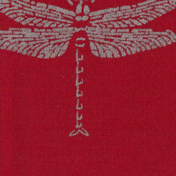 Merino Wool Gloves - Red Dragonfly and made in New Zealand by Kate Watts. Just beautiful and a close up