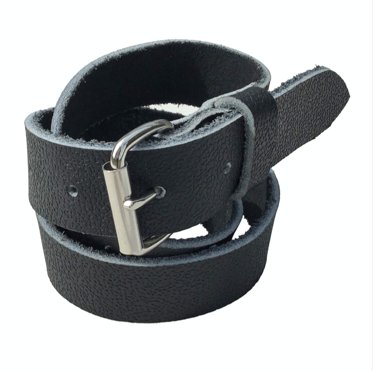 Work Leather Belt all rolled up