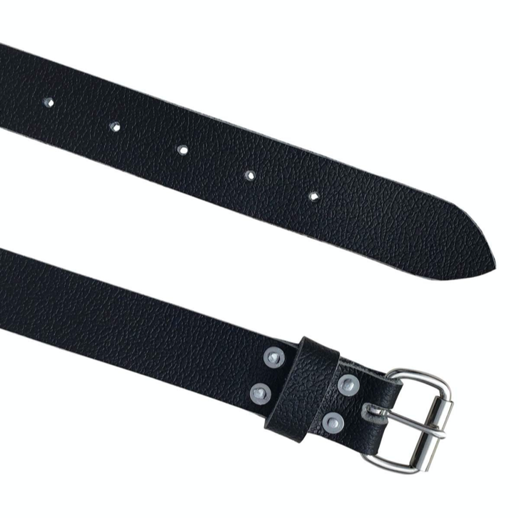 Work Leather Belt and showing both ends.