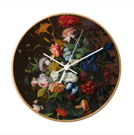Beautiful Flowers Clock