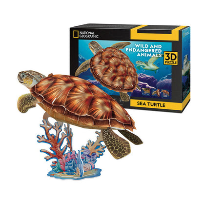 National geographic 3D puzzle of a sea turtle.