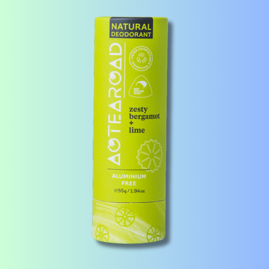 Zesty lime and bergamot natural deodorant from Aotea Road.