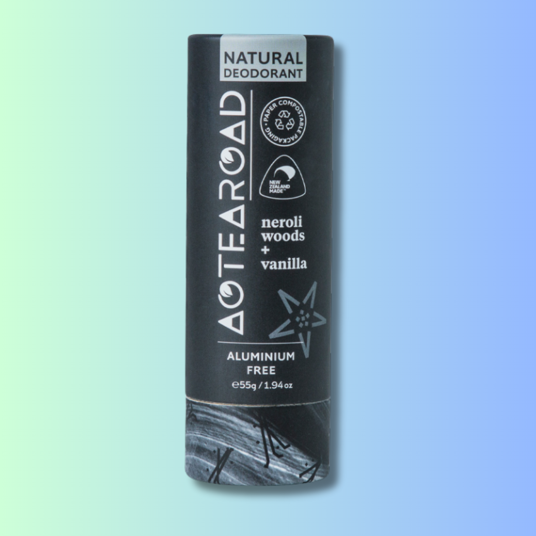 Neroli & Vanilla natural deodorant stick.