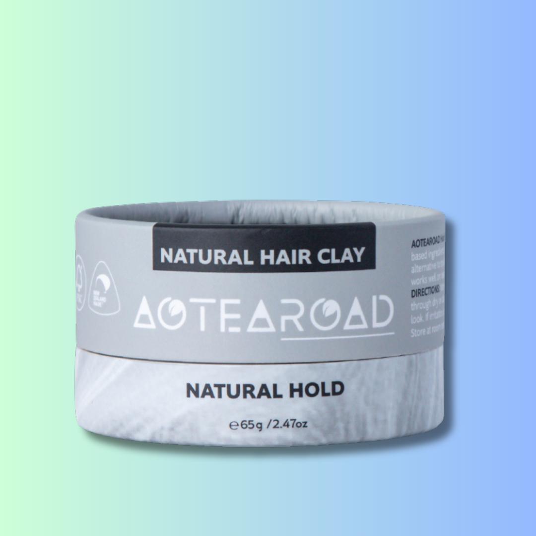Natural hold hair clay from Aotearoad.