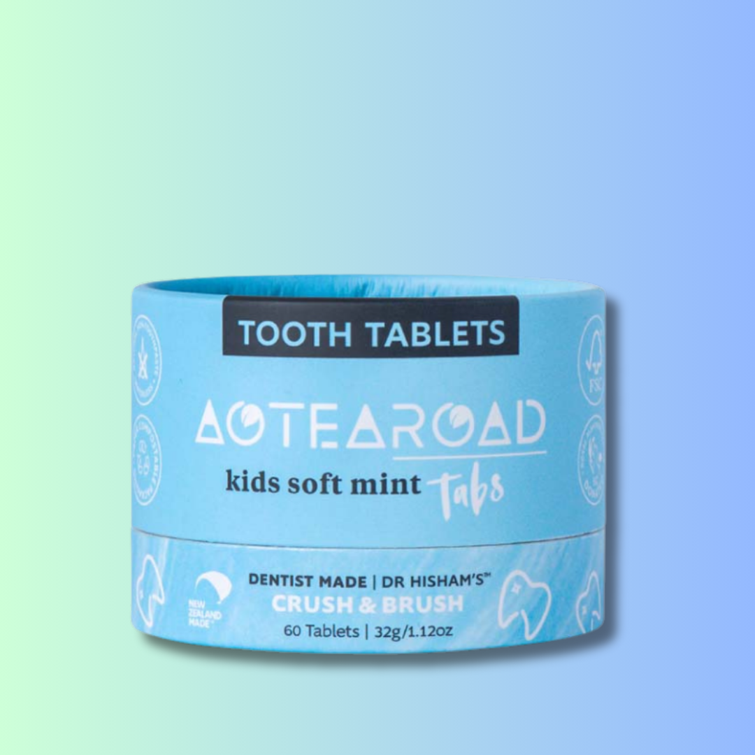 Natural tooth tablets for kids by Aotearoad.