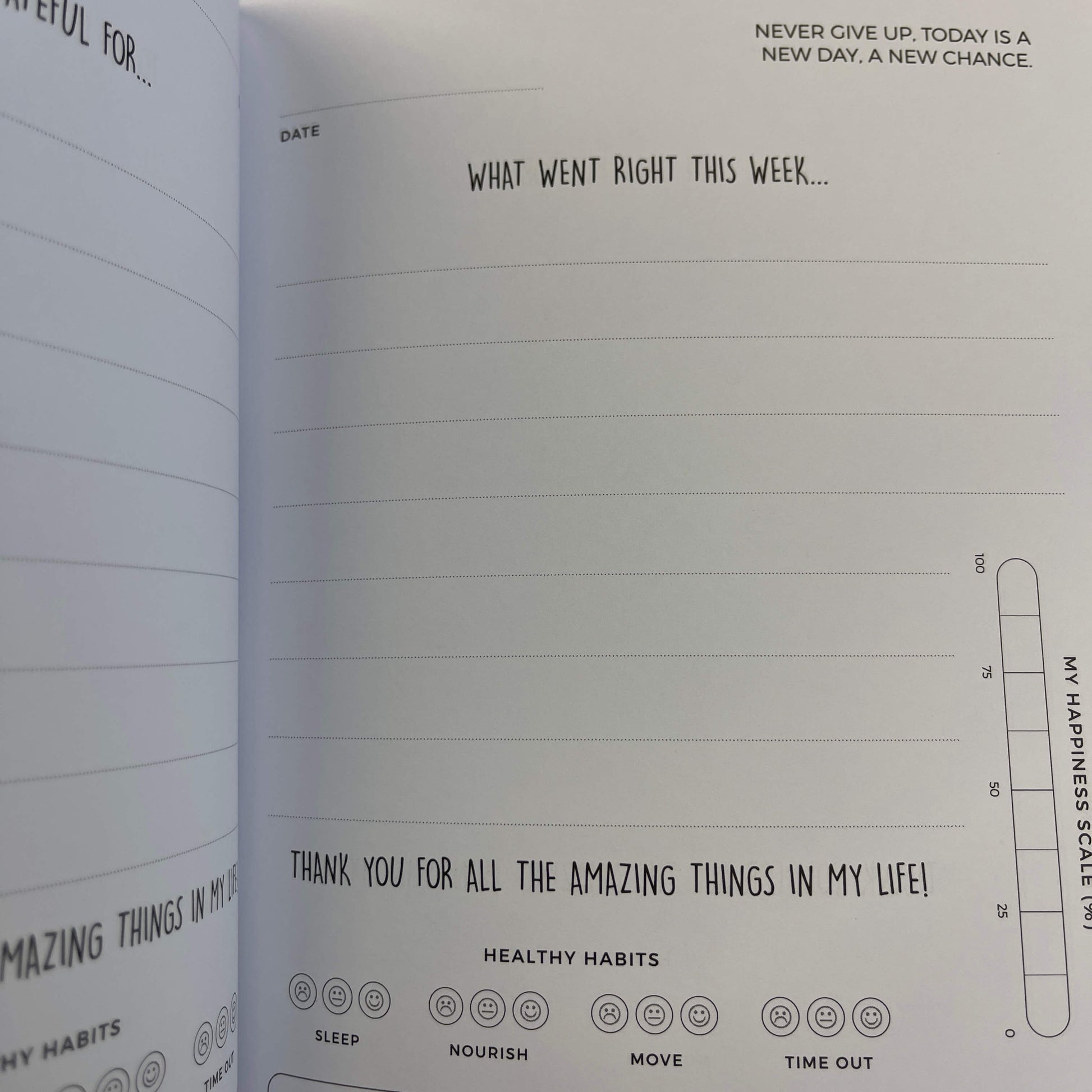 Breathe gratitude journal.