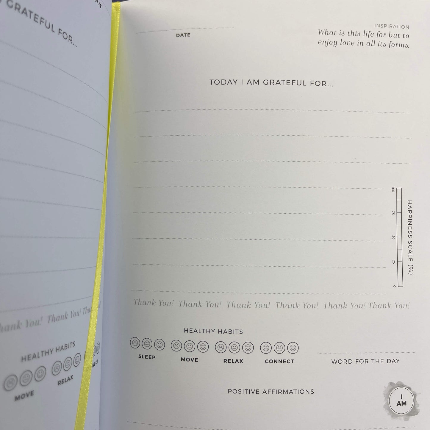 Breathe gratitude journal.
