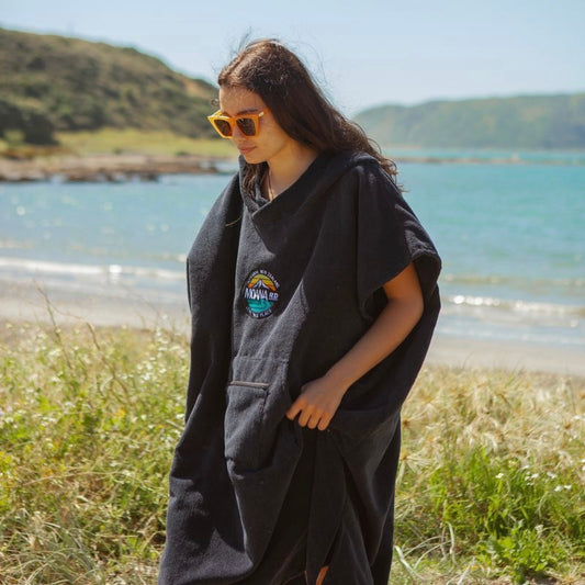 Adventure Towel Hoodie - Black