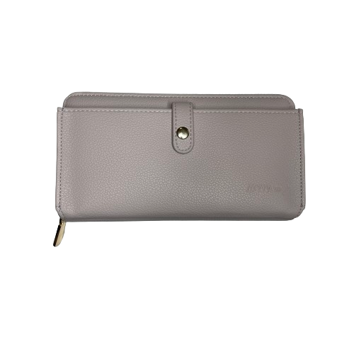 Light grey wallet by Moana Road.