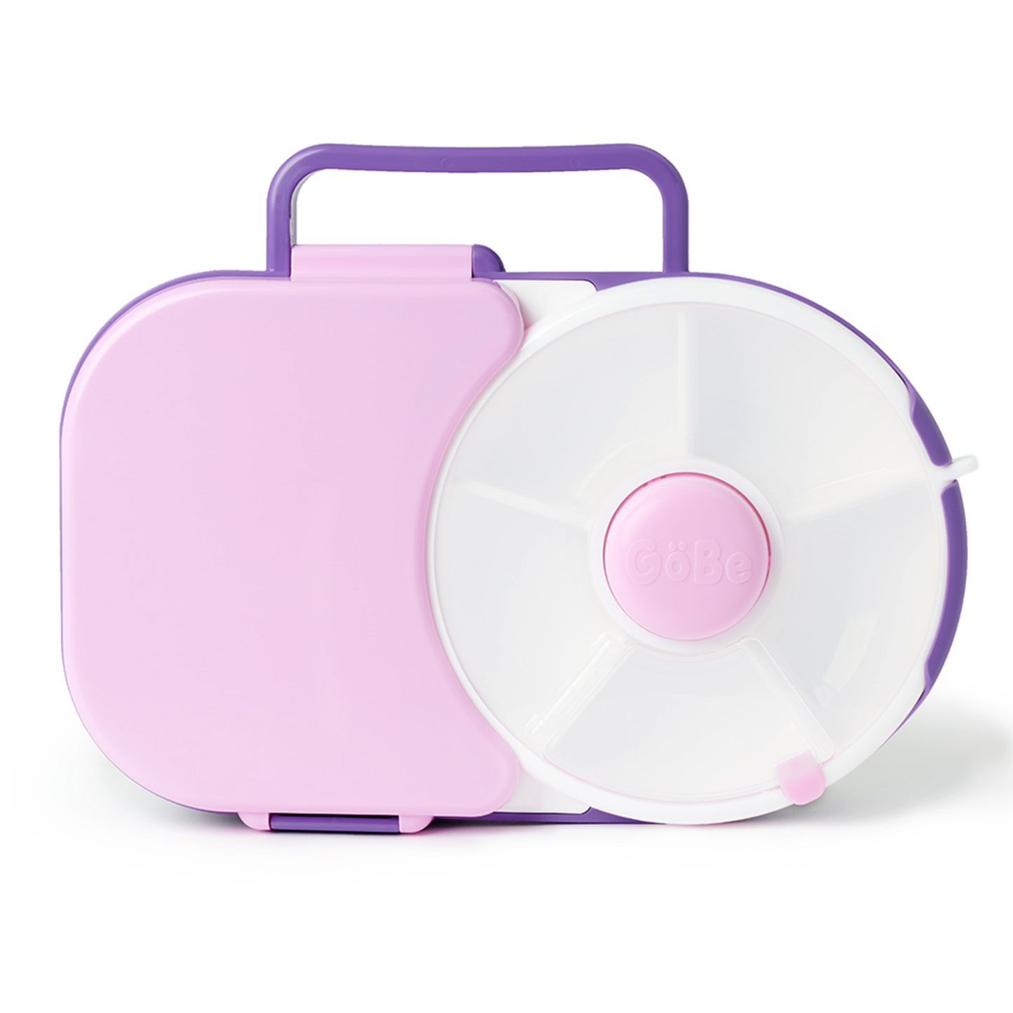 Gobe snack spinner and lunchbox combo in purple..