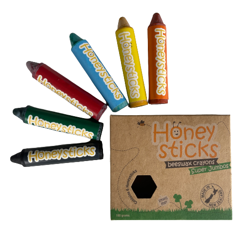 Honeysticks 6 pack of coloured crayons.