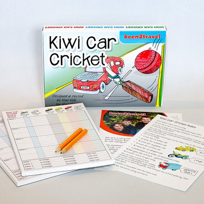 Kiwi Car Cricket travel game.