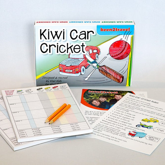 Kiwi Car Cricket travel game.