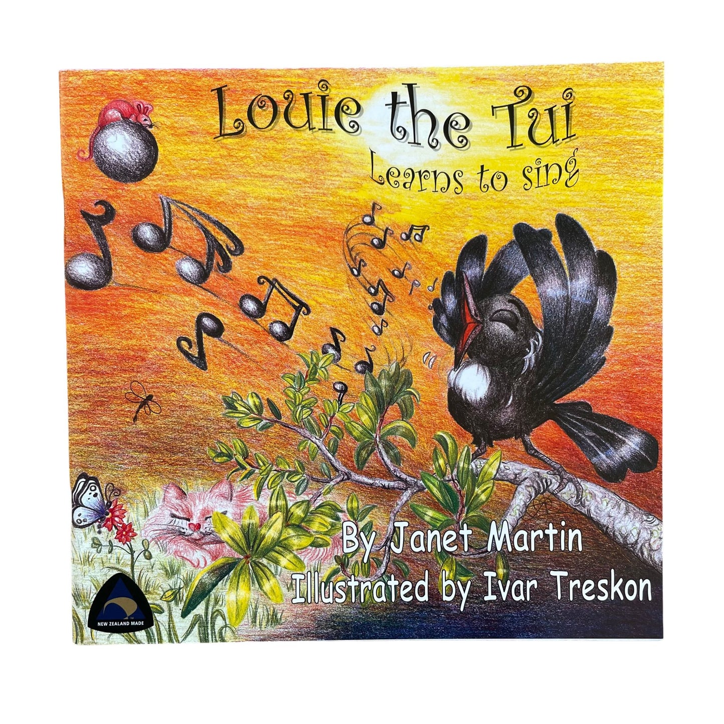 Louie the Tui Learns to Sing - Soft Cover Children's reading book.