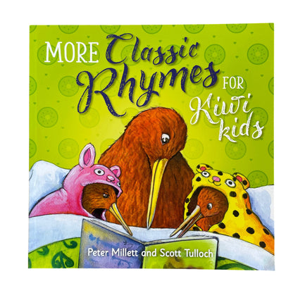 More Classic Rhymes for Kiwi Kids - Soft cover children's story and nursery rhyme book.