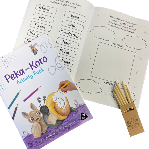 Peka and Koro activity colouring book.