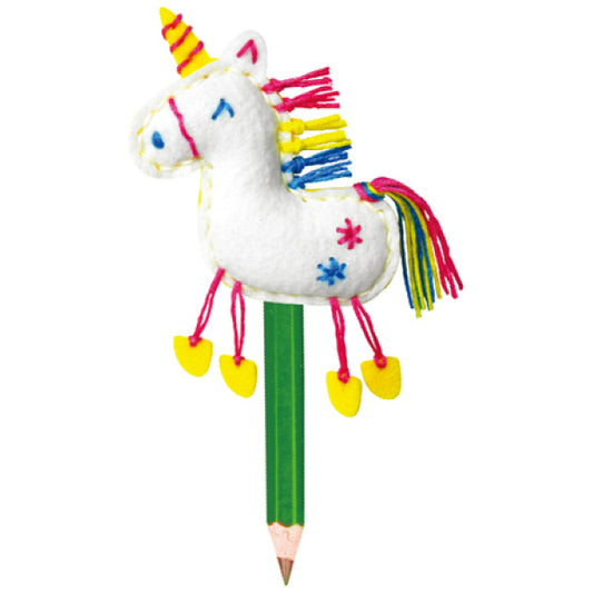 Unicorn pencil topper.