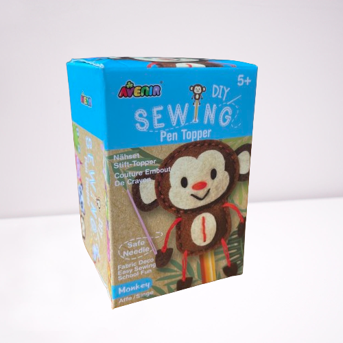 Monkey pen topper sewing kit.