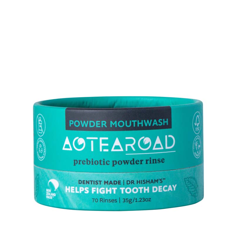 Natural powder mouthwash by Aotearoad.