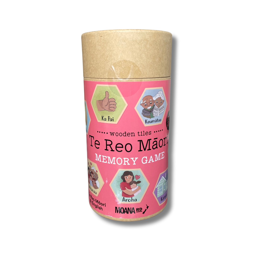 Cardboard tube featuring a Te Reo Maori Memory Game.