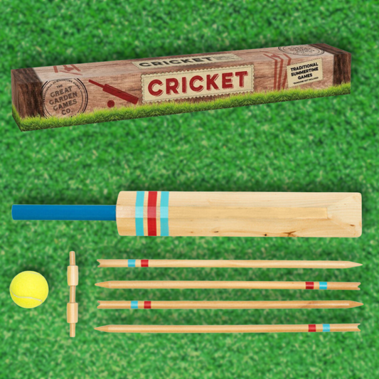 Kids wooden cricket set.