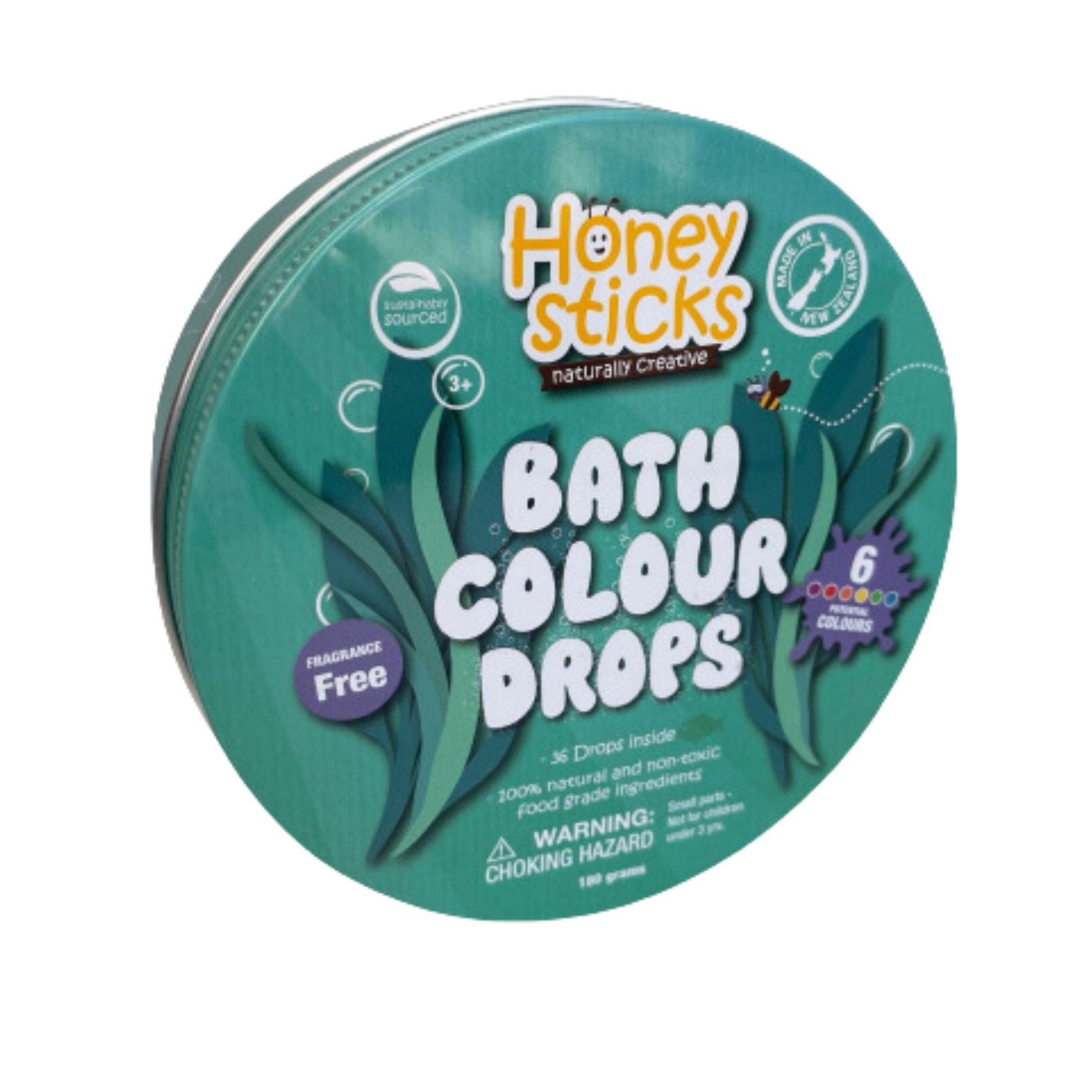 Honeysticks Bath Drops, Bath Colour Drops