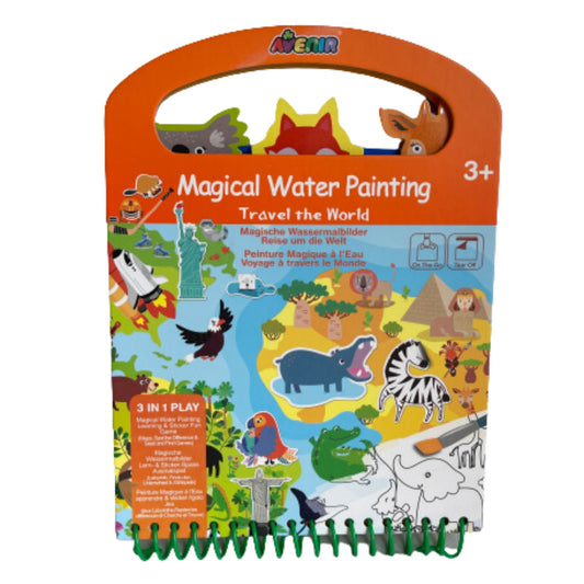 Magical Water Painting Activity Book - Travel The World