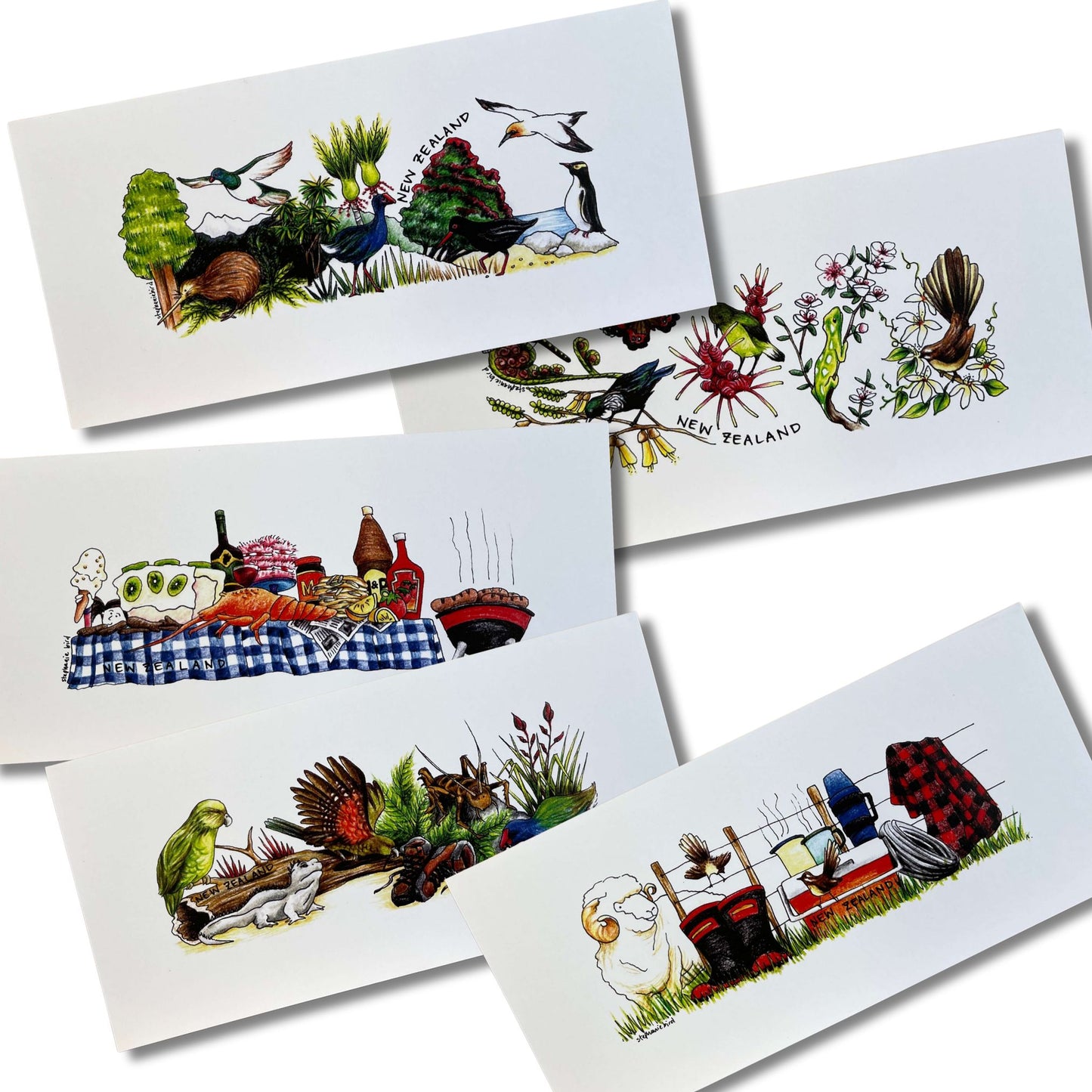 Kiwiana Greeting Cards - Set of Six