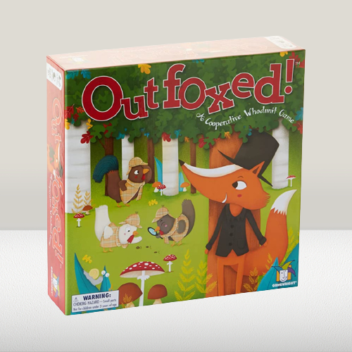 Outfoxed mystery boardgame.