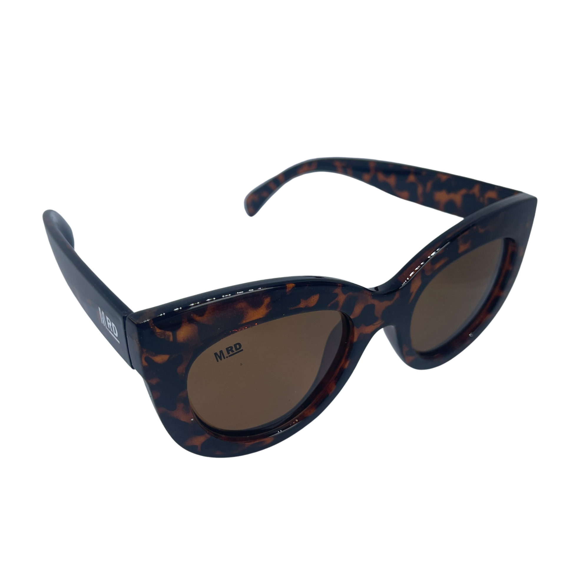 Womens sunglasses with Elizabeth Taylor style frames in tortoiseshell.