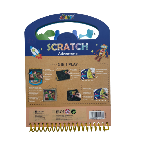 Scratch adventure activity book.